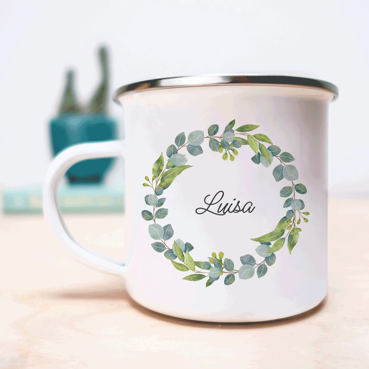 Tasse En Métal Personnalisée Avec Nom Et Couronne 3 Tasse En Métal Personnalisée Avec Nom Et Couronne