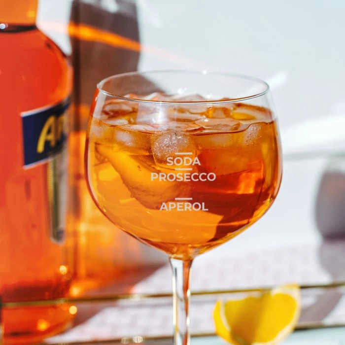 Verre Aperol Spritz Personnalisé 3 Verre Aperol Spritz Personnalisé