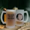 Chope De Bière Personnalisée Avec Photo Et Texte -CADEAUX FOLIES Soldes bierkrug foto text xmas