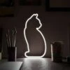 Lampes Néon Chats -CADEAUX FOLIES Soldes cat sitting upright 1 1