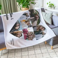 Petite Couverture Personnalisée Avec Cœur Et Texte