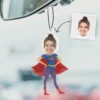 Désodorisant Voiture Personnalisé Superhéroïne Avec Visage -CADEAUX FOLIES Soldes dein text 8
