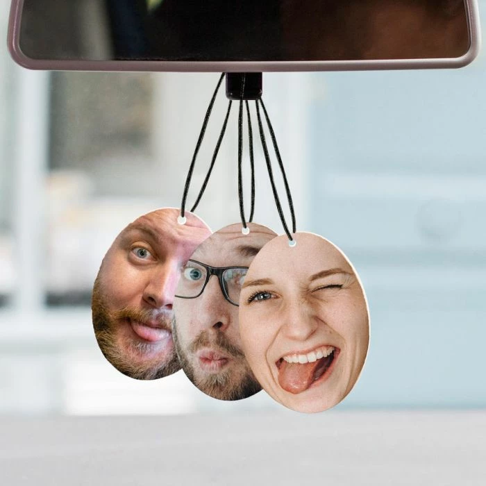 Désodorisant Voiture Personnalisé Avec Visage 3 Désodorisant Voiture Personnalisé Avec Visage