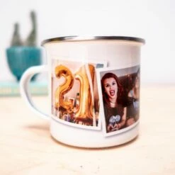 Tasse En Métal Personnalisable Avec Photos