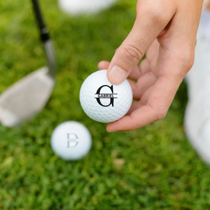 Balles De Golf Personnalisées Avec Monogramme 3 Balles De Golf Personnalisées Avec Monogramme