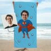 Serviette Personnalisée Super-héros Avec Visage Cartoon -CADEAUX FOLIES Soldes handtuch superman 1200x1200px 1 1