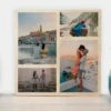 Photo Sur Bois Personnalisée Avec 4 Photos -CADEAUX FOLIES Soldes holzbild 25x25 mock up