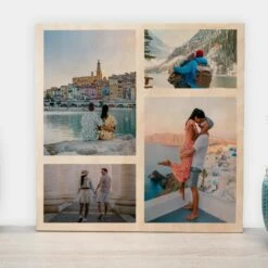 Photo Sur Bois Personnalisée Avec 4 Photos