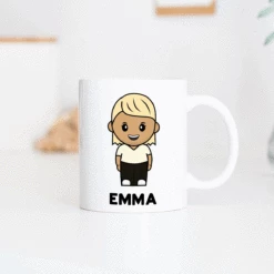 Mug Personnalisé Cartoon Femme Et Nom