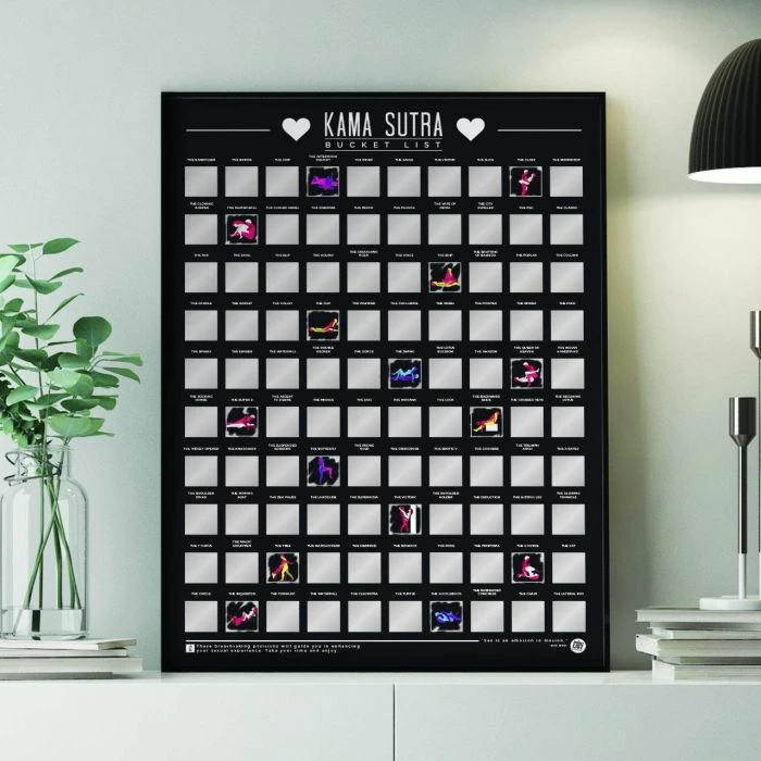 Poster à Gratter - 100 Positions De Kamasutra 3 Poster à Gratter - 100 Positions De Kamasutra