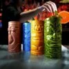 Set De 4 Verres à Cocktail Tiki 2 Set De 4 Verres à Cocktail Tiki -CADEAUX FOLIES Soldes tikimugs